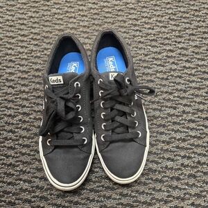 Keds Women's Jump Kick Black Lace Up Sneaker Size 8 Low Top Seasonal Classic